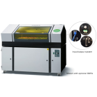 LEF-300 flatbed printer shown with optional BOFA