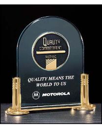 Acrylic award A1817-x with engraving 6" x 6"