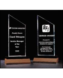 Acrylic award A3107 with engraving 4.25" x 7.25" 