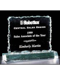 Acrylic award A3253 with engraving 5.5" x 4.25"