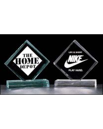 Acrylic award A3345 with engraving 4.5" x 5.13" 