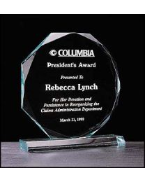 Acrylic award A3806 with engraving 6" x 6.75" 
