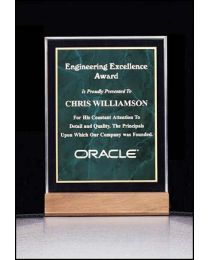 Acrylic award A4157em with engraving 5" x 7.63" 