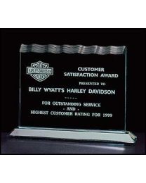 Acrylic award A6432 with engraving 7.5" x 5.25" 