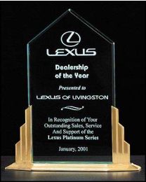 Acrylic award A6500 with engraving 9.5" x 11.5" 