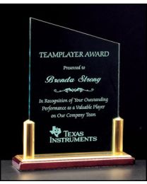 Acrylic award A6521 with engraving 7.5" x 9.75" 