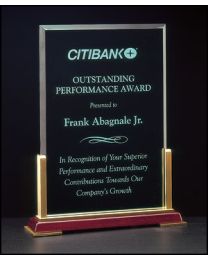 Acrylic award A6525 with engraving 8.25" x 9.75" 