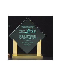 Acrylic award A6560 with engraving 7" x 7.875" 