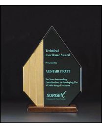 Acrylic award A6570 with engraving 7" x 10.5" 