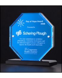 Acrylic award A6700 with engraving 6" x 6.5" 