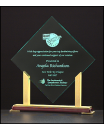 Acrylic award A6800 with engraving 11" x 12.5" 