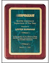 Engraved wall plaque P3728 7" x 9" for recognition