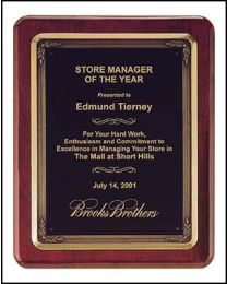Engraved wall plaque P3747 10.5" x 13" for recognition 