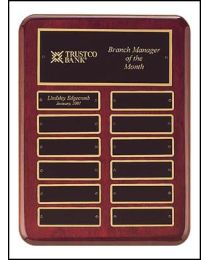 Engraved wall plaque P3760 9" x 12" for recognition 