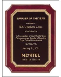 Engraved wall plaque P3764 7" x 9" for recognition 
