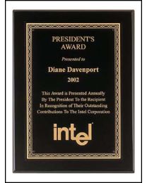 Engraved wall plaque P3811 7" x 9" for recognition 