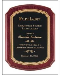 Engraved wall plaque P3830 8" x 10.5" for recognition 