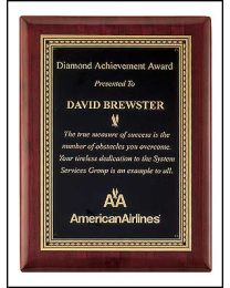 Engraved wall plaque P3901 7" x 9" for recognition 