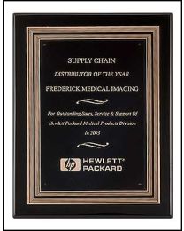 Engraved wall plaque P3930 11" x 14" for recognition 
