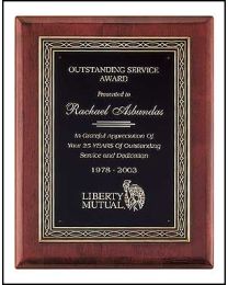 Engraved wall plaque P3936 11" x 14" for recognition 