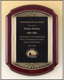 Engraved wall plaque P4137 11" x 15" for recognition 