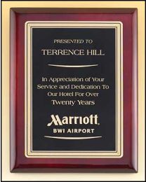 Engraved wall plaque P4155 7" x 9" for recognition 