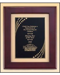 Engraved wall plaque P4454 12" x 15" for recognition 