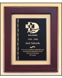 Engraved wall plaque P4459 12" x 15" for recognition 