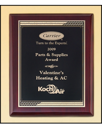 Engraved wall plaque P4487 7" x 9" for recognition 