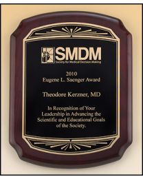 Engraved wall plaque P4520 8" x 10.5" for recognition 