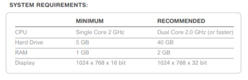 Computer requirements to run Engrave Lab engraver software